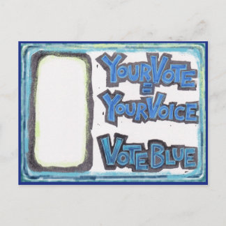 Briefkaarten voor Democraten - Uw stem = Uw stem