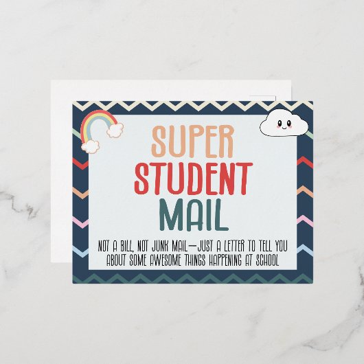 Briefkaarten voor het klaslokaal (Voorkant / Achterkant)