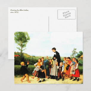 Briefkaarten voor het onderwijs aan landscholieren