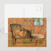 Briefkaarten voor het schilderen van katten  (Voorkant / Achterkant)