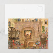 Briefkaarten voor het schilderen van katten  (Voorkant / Achterkant)