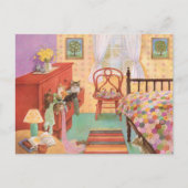 Briefkaarten voor het schilderen van katten  (Voorkant)