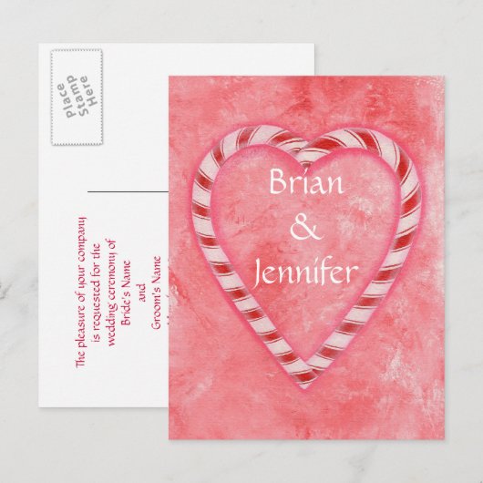 Briefkaarten voor het uitnodigen van zanderrietjes (Voorkant / Achterkant)