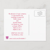 Briefkaarten voor het uitnodigen van zanderrietjes (Achterkant)