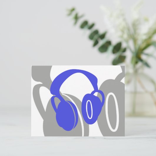 Briefkaarten voor hoofdtelefoons (Staand voorkant)