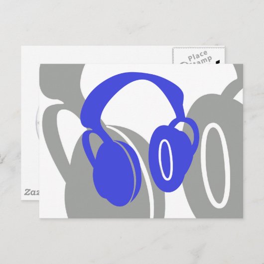 Briefkaarten voor hoofdtelefoons (Voorkant / Achterkant)