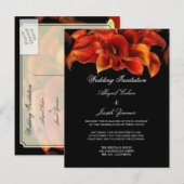 Briefkaarten voor huwelijksuitnodiging (Voorkant / Achterkant)