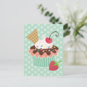 Briefkaarten voor kersen en voor de vervaardiging  (Staand voorkant)