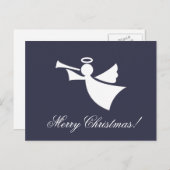 Briefkaarten voor kerstangelsilhouette (Voorkant / Achterkant)