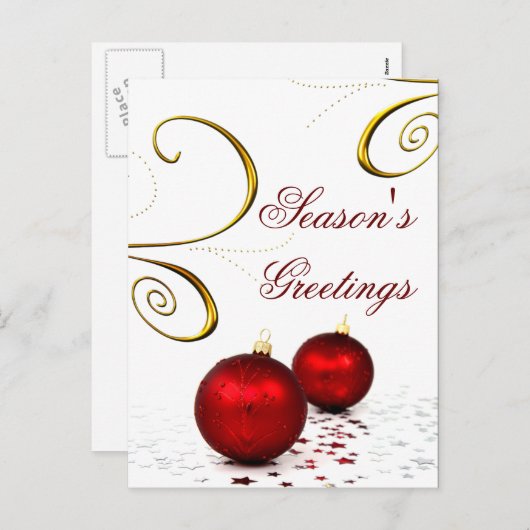 Briefkaarten voor kerstcadeautjes (Voorkant / Achterkant)