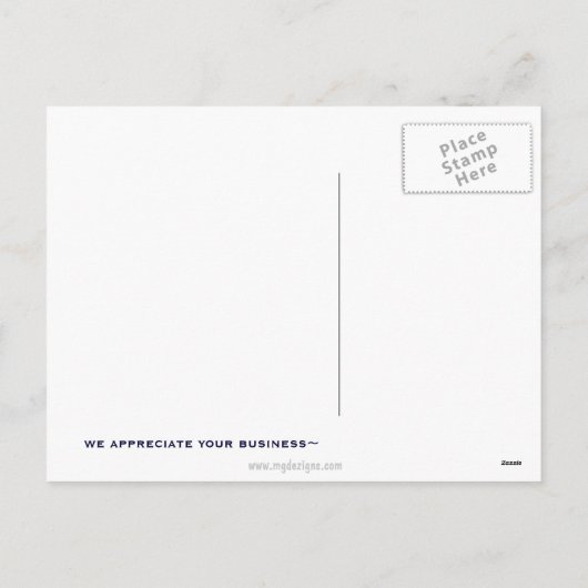 Briefkaarten voor kerstcadeautjes (Achterkant)