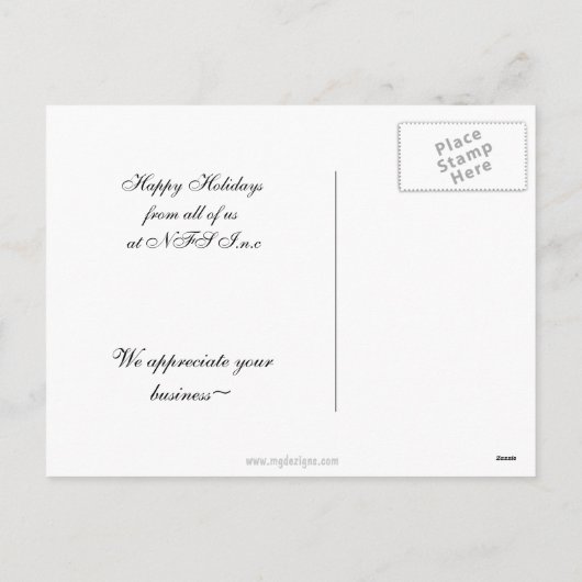 Briefkaarten voor kerstcadeautjes (Achterkant)