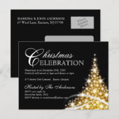 Briefkaarten voor kerstfeestuitnodigingen (Voorkant / Achterkant)