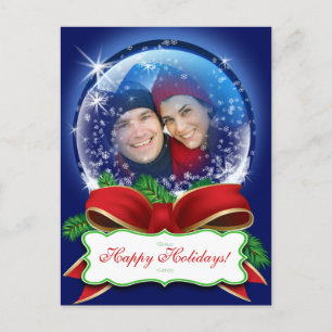 Briefkaarten voor kerstfoto's die u zelf kunt aanp