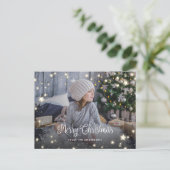 Briefkaarten voor kerstfoto's met magie (Staand voorkant)