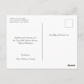 briefkaarten voor kerstfoto's met Prettige feestda (Achterkant)