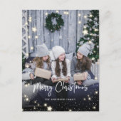 Briefkaarten voor kerstfoto's met Starry (Voorkant)