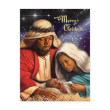 Briefkaarten voor kerstvisten van Afrikaanse Ameri