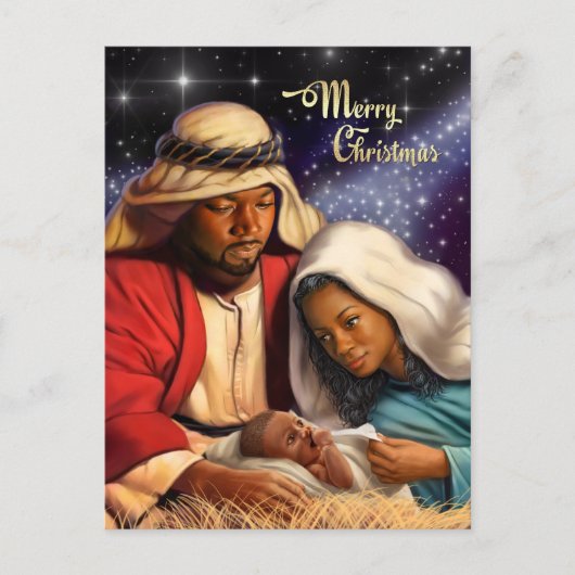 Briefkaarten voor kerstvisten van Afrikaanse Ameri (Voorkant)