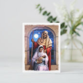 Briefkaarten voor kerstvisten van Afrikaanse Ameri (Staand voorkant)