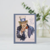 Briefkaarten voor kiezers UNCLE SAM November 6 (Staand voorkant)