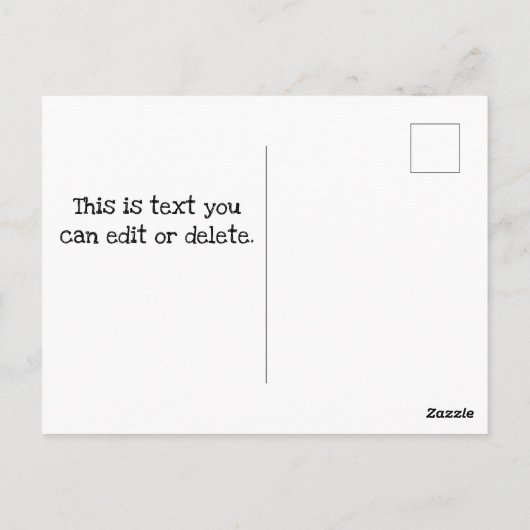 Briefkaarten voor kiezers UNCLE SAM Vote Blue (Achterkant)