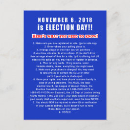 Briefkaarten voor kiezerskiezers CONTROLLIST 6 nov