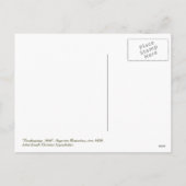 Briefkaarten voor  kunstThanksgiving (Achterkant)