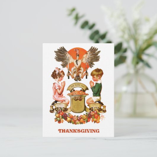 Briefkaarten voor  kunstThanksgiving (Staand voorkant)