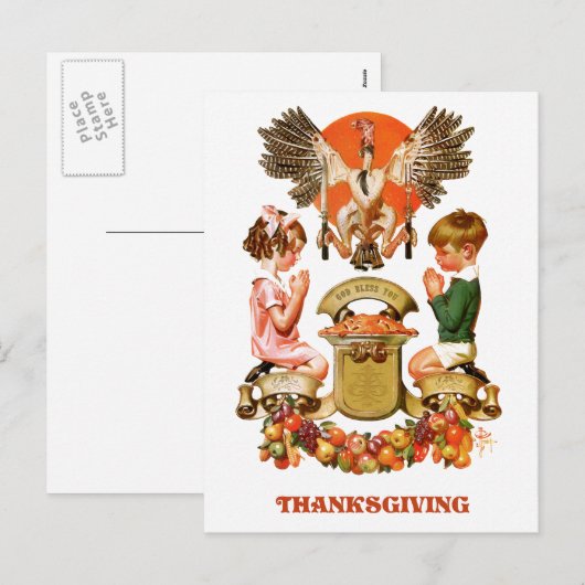 Briefkaarten voor  kunstThanksgiving (Voorkant / Achterkant)