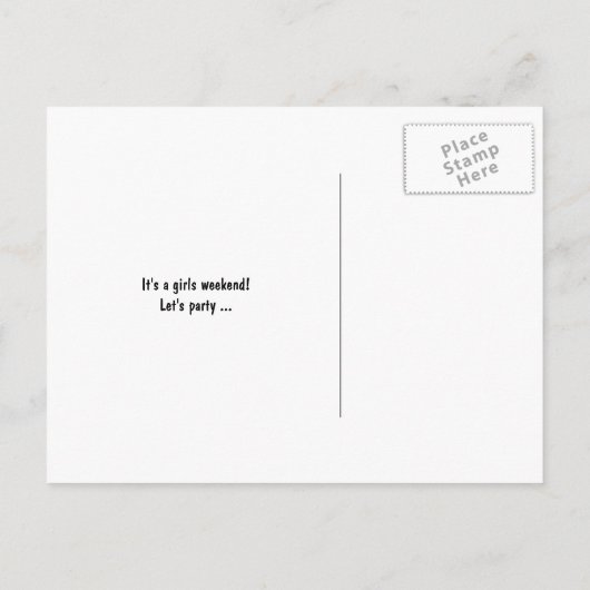 Briefkaarten voor meisjes in het weekend | Neonroz (Achterkant)