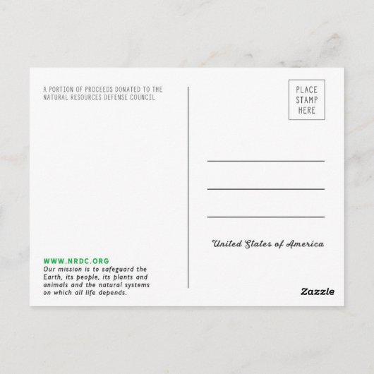 Briefkaarten voor milieuactivisten (Achterkant)