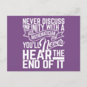 Briefkaarten voor oneindige Wiskunde (Voorkant)