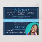 Briefkaarten voor onroerend goed flyer (Voorkant)