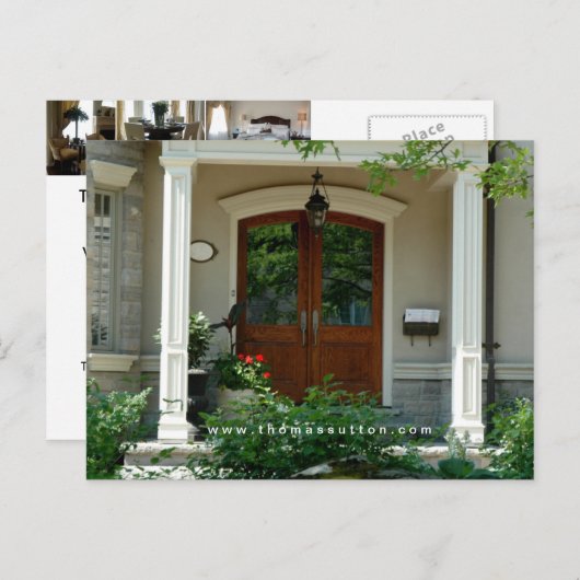 Briefkaarten voor onroerend goed thuisgebruik (Voorkant / Achterkant)