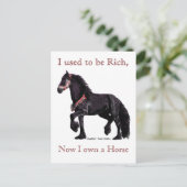 Briefkaarten voor paardenHumor (Staand voorkant)