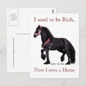 Briefkaarten voor paardenHumor (Voorkant / Achterkant)
