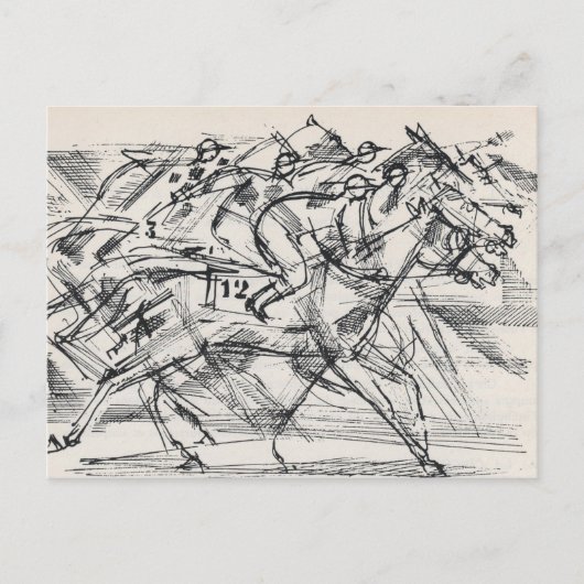 Briefkaarten voor paardenraces (Voorkant)