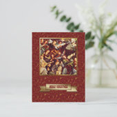 Briefkaarten voor prettige kerstfeestdagen (Staand voorkant)