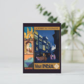 Briefkaarten voor reisaffiches in India (Staand voorkant)