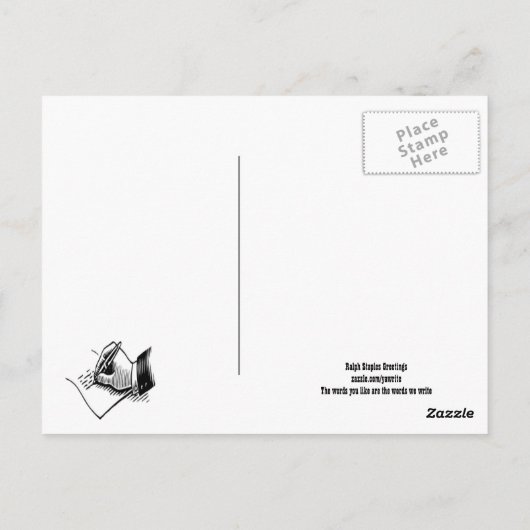 Briefkaarten voor religieuze sympathie (Achterkant)