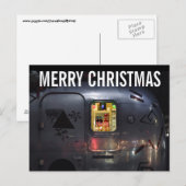 BRIEFKAARTEN VOOR RETRO CAMPER TRAILER CHRISTMAS (Voorkant / Achterkant)