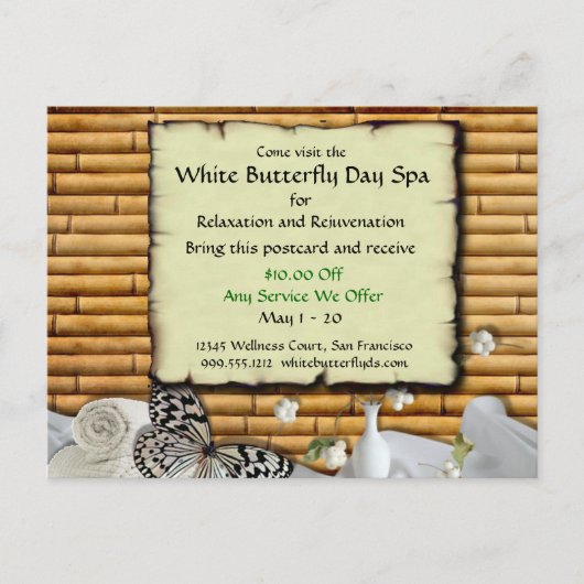 Briefkaarten voor speciale acties op dag (Voorkant)