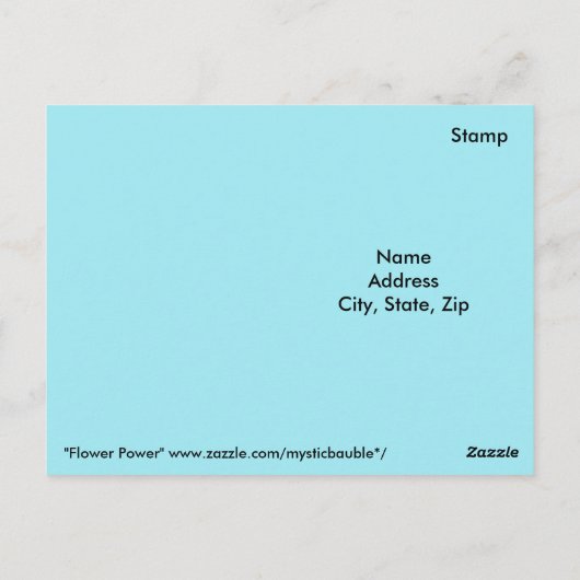 Briefkaarten voor ventilatorvermogen (Achterkant)