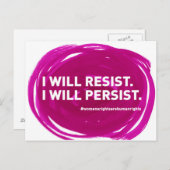 Briefkaarten voor verzet - Rechten van de vrouw (Voorkant / Achterkant)