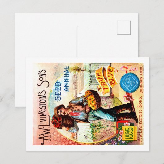 Briefkaarten voor zaadverpakking. (Voorkant / Achterkant)