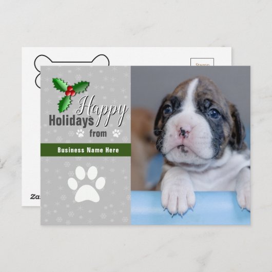 Briefkaarten voor zakelijke feestdagen - Aangepast (Voorkant / Achterkant)