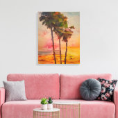 Briefkaarten voor zomerbakken - 2/3 canvas afdruk (Insitu (Woonkamer))
