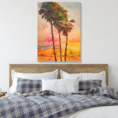 Briefkaarten voor zomerbakken - 2/3 canvas afdruk (Insitu (Slaapkamer))