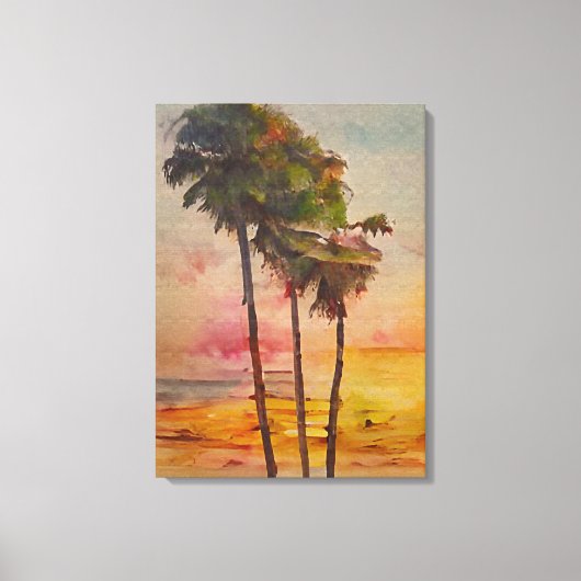 Briefkaarten voor zomerbakken - 2/3 canvas afdruk (Voorkant)